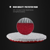 Tampons en microfibre SPTA T100 3''/5''/6'' de haute qualité pour l'entretien automobile, tampon de polissage à coupe rapide pour polisseuse DA, élimine les rayures