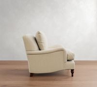 Sofá de Salón con Brazos Enrollados de Estilo Tradicional, Madera Maciza, Cojines Sueltos, Comodidad Personalizada, Juntas de Encaje, Estructura Reforzada