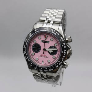 Reloj de Pulsera para Hombre SEILOCE de Acero Inoxidable con Movimiento Japonés VK64, Cronógrafo de Cuarzo, Diseño Personalizado - Product Image 3