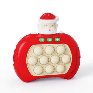 Juego pop de Navidad, máquina de empuje rápido, máquina de juego de empuje rápido electrónico para niños, alivio del estrés, consola de juegos de empuje de velocidad pop