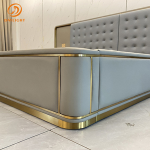 <span class=keywords><strong>Letto</strong></span> Semplice Turco in Pelle con Struttura in Legno, Misura King Size, <span class=keywords><strong>Singolo</strong></span>, Grigio, <span class=keywords><strong>Letto</strong></span> a Piattaforma <span class=keywords><strong>per</strong></span> Una Persona - Product Image 5