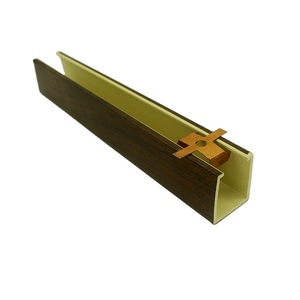 Z445 <span class=keywords><strong>plafond</strong></span> carré en aluminium de style moderne nouveau Design écologique bois plastique Composite étanche ignifuge et antistatique - Product Image 6
