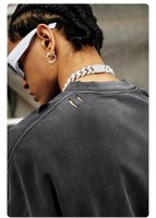 T-shirt en maille épaisse 100% Coton 250 GSM, style streetwear vieilli, coupe oversize à épaules tombantes, anti-boulochage, vente en gros