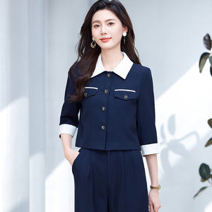 Chaqueta de traje de Primavera/Verano 2025 <span class=keywords><strong>para</strong></span> mujer, nueva moda, reductora de edad, estilo de viajero profesional, pequeña fragancia elegante joven - Product Image 1