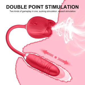 Vibromasseur en forme de rose pour femmes Sex toys Vibromasseur en silicone pour lécher le clitoris Vibromasseur en forme de rose - Product Image 2