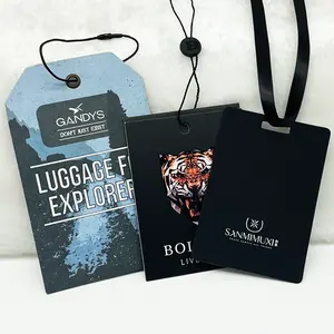 Cheap Factory Direct Sales Custom Design Printing Name Logo Special Paper Garment Hang Tag Labels With Logo Fashion