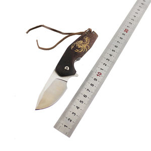 उच्च गुणवत्ता वाले d2 स्टील ब्लेड रंग लकड़ी के हैंडल कैंपिंग जीवित फोल्डिंग चाकू बचाव - Product Image 6