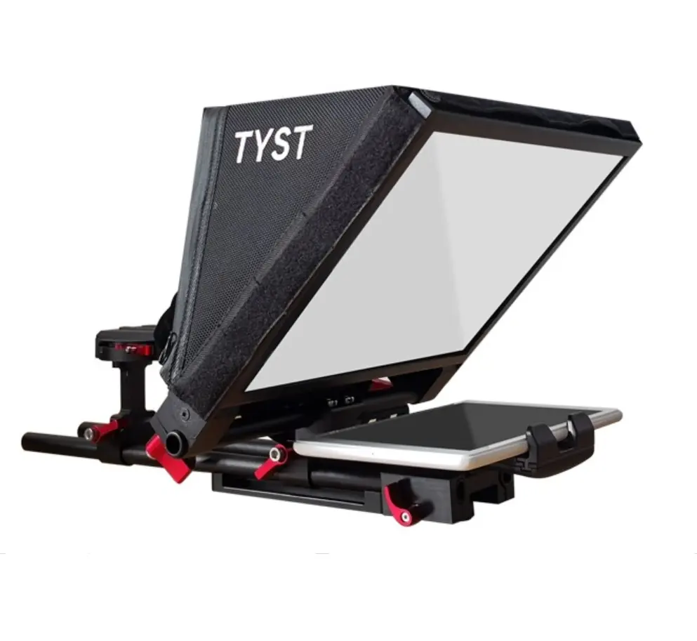 TYSTVideo-Teleprompter de cámara portátil, TS-310, para teléfono inteligente de 7 "~ 14", tableta, ipad, noticias, entrevista en vivo, Prompter de voz