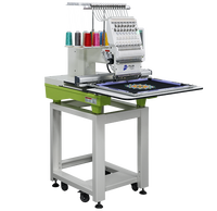 Machine à broder informatisée haute vitesse FUJA, machine à broder à tête unique Smart Stitch pour logo 3D, casquettes et broderies personnalisées