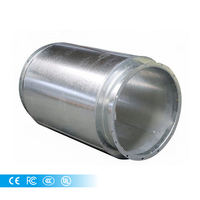 Silencieux d'air carré circulaire Type d'impédance silencieux Angle fer bride reliant l'atténuateur sonore pour les pièces de ventilateur de Ventilation HVAC