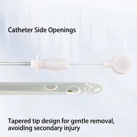 Cathéter urinaire vétérinaire jetable pour chats, chiens, petits animaux, cathéter urétral, tube de drainage, stérile, OEM ODM