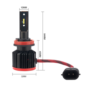 Phare de voiture LED tout-en-un ADT Super Brightness 2ème génération de puces ZES 9004 9007 80W 8000Lumen 6000K en aluminium Zes P12 - Product Image 4