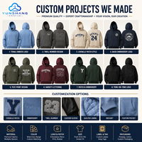 Sudadera con Capucha para Hombre, Marca Hip-Hop, 100% Algodón, Felpa, Secado Rápido, Transpirable, Unisex, Invierno, Casual, Lisa, 300 Gramos