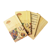 Cartes de visite programmables en bois de bambou RFID ISO14443A Smart N TAG213/216 NFC Mini Tag Étanche Clé de chambre d'hôtel en bois