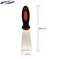 Grattoir industriel robuste de 1 pouce pour bricolage, lame en acier à haute teneur en carbone, manche ergonomique en plastique bicolore, préparation des murs, peinture
