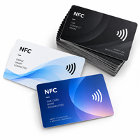 Carte de visite numérique NFC personnalisée en PVC mat 13,56 MHz, carte de visite numérique sans contact, impression personnalisée