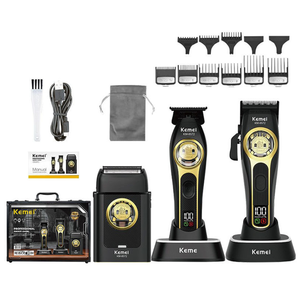 เครื่องตัดผม Kemei 8572 สำหรับช่างตัดผมมืออาชีพ แบบไร้สาย เครื่องโกนหนวดไฟฟ้า ใบมีดฟอยล์ สำหรับผู้ชาย เครื่องตัดผม มอเตอร์เวกเตอร์ - Product Image 2