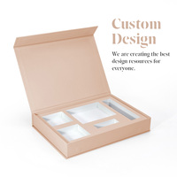 Boîte de rangement pour palettes de maquillage nude en gros avec logo personnalisé, boîte de présentation magnétique élégante pour produits de beauté