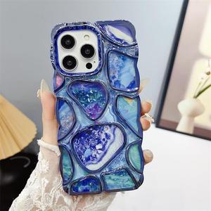 เคสโทรศัพท์ชุบโลหะด้วยไฟฟ้ารูปครึ่งวงกลม3D ใหม่พร้อมสไตล์การออกแบบที่ประณีตเหมาะสำหรับ Samsung <span class=keywords><strong>Galaxy</strong></span> S24อัลตร้า - Product Image 2