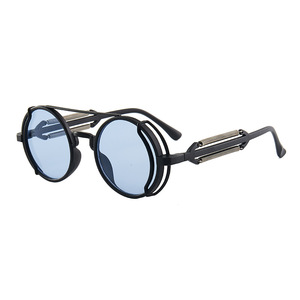 Gafas de Sol Deportivas Estilo Punk Steampunk, Gafas Redondas de Diseño para Hombre, Estilo Gótico, Protección UV400 para Mujer - Product Image 3