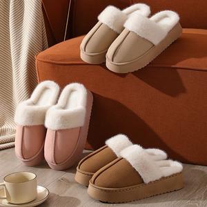 Pantuflas de Algodón para Interiores, Estilo Invierno-Primavera, Suela Gruesa, Cómodas y Cálidas para Parejas, Suaves para Damas - Product Image 3