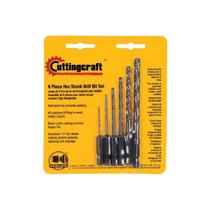 6 cái Kích thước 1/16 "~ 1/4" HSS Hex Shank kim loại khoan Bit Set - Product Image 2