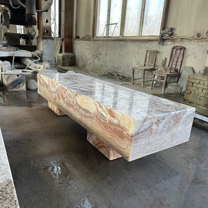 Parco esterno mobili in marmo onice panca elegante <span class=keywords><strong>giardino</strong></span> in pietra prodotti - Product Image 4