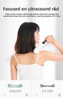 Appareil de beauté et de massage corporel à ultrasons CYANMED à pénétration profonde pour usage domestique avec prise internationale