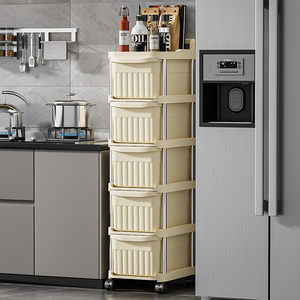 Multilayer Plastic Storage Rack for Kitchen Home Multipurpose Organizer Trolley Bathroom Living Room Stand Tools - Product Image 1