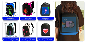 LED Display Screen Light Mochilas Phone APP Programmable Full Color Picture Logo Text Backpack <strong>Lap</strong> <strong>Top</strong> <strong>Bag</strong> Students School <strong>Bag</strong> - Product Image 5