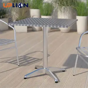 Uplion Indoor-Outdoor Square Aluminum Table With Base