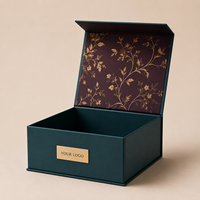 Boîte cadeau de luxe personnalisée avec logo, en carton rigide mat de grande taille, fermeture magnétique pliable, emballage haut de gamme