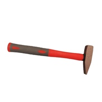 Marteau de machiniste en bronze d'aluminium de qualité industrielle OEM, robuste, anti-étincelles, 0,5 kg, avec manche en fibre de verre, fabriqué à Tianjin