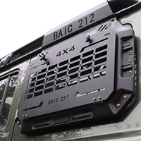 Accessoires automobiles pour BAIC 212 : Ensemble intégré de marchepied latéral en acier au manganèse, plateforme de toit ouvrant et échelle de hayon