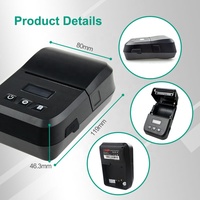 Cashino KLP-II 2 Pouces Mini Étiquette Autocollant Imprimante Bluetooth 58mm Portable Imprimante Thermique Mobile