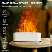 Diffuseur d'aromathérapie à flamme simulée avec lumières colorées changeantes, nouveau design, rechargeable par USB, pour la maison, la voiture, le salon, la chambre à coucher