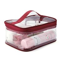 Nouveau Style clair Transparent PVC nager Fitness sacs à cosmétiques étanche Portable maquillage articles de toilette lavage douche avec fermeture à glissière
