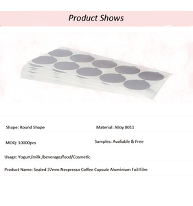 10 pièces couvercles de dosettes de café auto-adhésives couvercle en aluminium de qualité alimentaire avec Capsules en relief imprimées personnalisées - Product Image 6