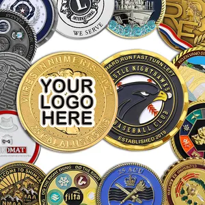 Promotional New Souvenir Custom Coins With Logo Metal Gold Silver 2 Tone Plating Metal Challenge Coin