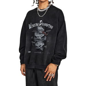 Glyph-Engineered Crew Casual Crew Système monastique du centre-ville pour 24h Ritual Wear Automne Polyester/Coton ODM Supply 219 - Product Image 2