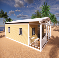 Maison en conteneur extensible moderne préfabriquée de 20 pieds 40 pieds 30 pieds Maison portable préfabriquée en acier léger à deux chambres à coucher