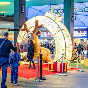 Décoration <span class=keywords><strong>de</strong></span> Noël extérieure géante en forme d'anneau 3D lumineux à LED pour centres commerciaux et monuments - Product Image 4