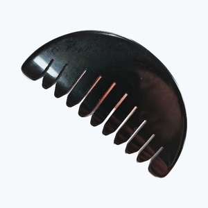 Peigne en obsidienne noire, outil de massage en pierre de jade, brosse à cheveux, planche de gua sha, peigne en jade - Product Image 5