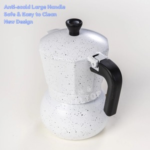 Machine à espresso OEM sphérique blanche en aluminium Réchaud à <span class=keywords><strong>cassette</strong></span> portable Moka Pot pour réchaud à gaz et à alcool Poêle à bois - Product Image 3