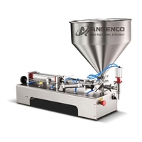 Machine de remplissage pneumatique à tête unique contrôlée par PLC, à volume réglable et haute précision, pour sauce tomate et crème cosmétique
