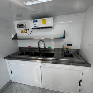 Remorque de camion-restaurant de 14 pieds avec cuisine complète, chariot alimentaire mobile, conteneur restaurant, remorque bar mobile, boutique de pizzas et de grillades - Product Image 5