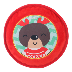 D KING Christmas Flying <span class=keywords><strong>Disk</strong></span> <span class=keywords><strong>Dog</strong></span> Jouets à mâcher grinçants pour chien en cours d'exécution - Product Image 4