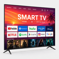 Televisor Inteligente Android 15.0 de 55 Pulgadas con Marco Metálico, 4K UHD HDR, 1G 8G, WiFi, Bluetooth, HDMI, USB, OEM, ODM, Televisor LED de Pantalla Plana para Hotel