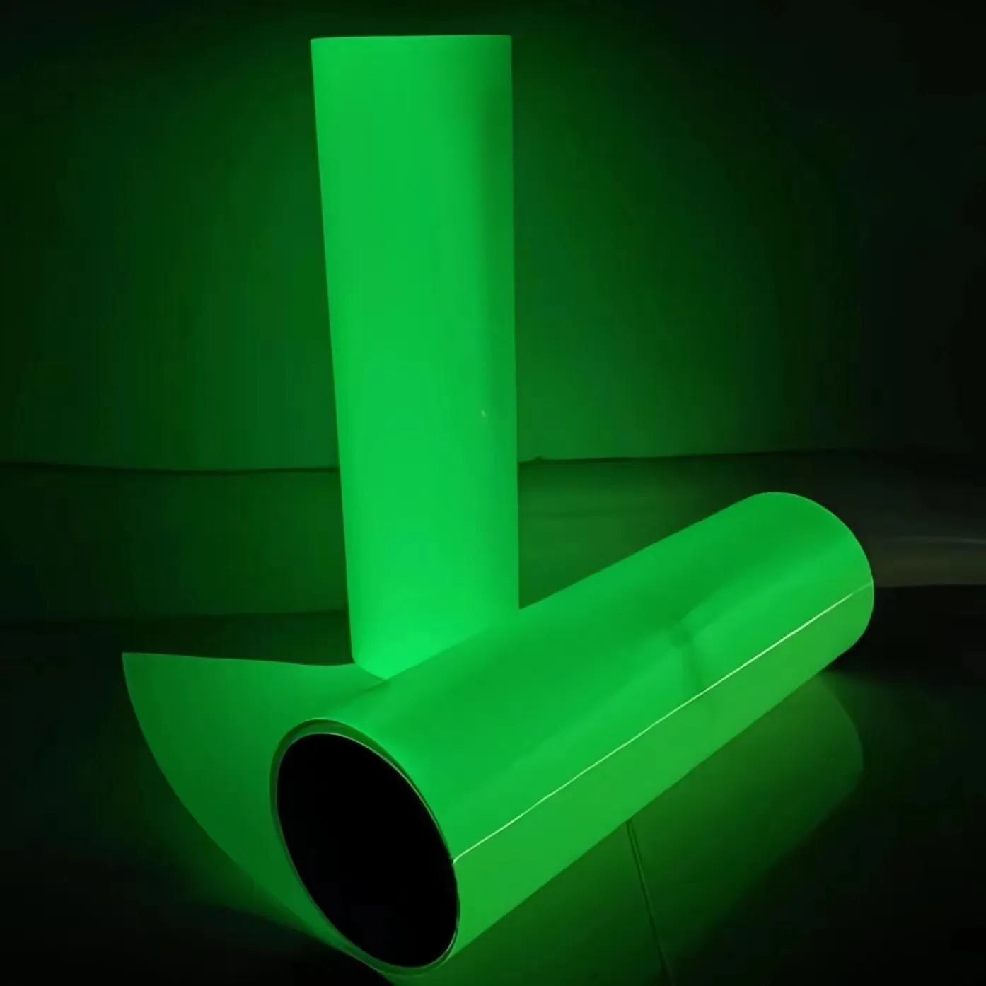 시간 어두운 비닐 1.24*45.7m 길이 롤 크기 발광 비닐 발광 필름