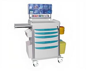 Multifunctionele Plastic EHBO-Dressing Trolley Ziekenhuisbehandeling Medicatiekar Voor Verpleegfysiotherapie - Product Image 1